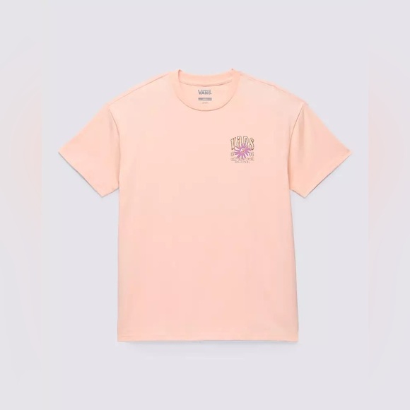 Vans Flower Balance Oversized Tee. Size: XS Color: Tropical Peach - Picture 2 of 8